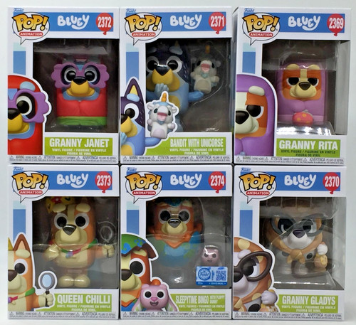 Funko pop bluey set 6 - bluey, of