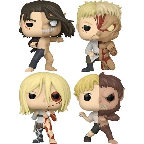 Funko pop attack titan - on,